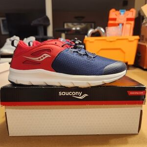 NTW Saucony S-Fusion Boys Sneaker Size 5M